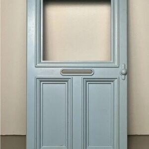 Blue Dollhouse Door